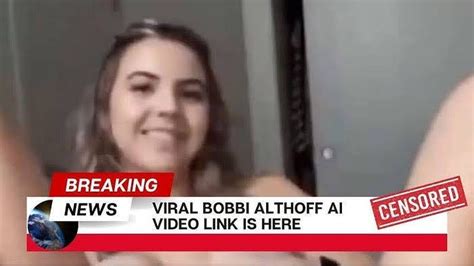 bobbi althoff leaks|Bobbi Althoff responds to leak video going viral